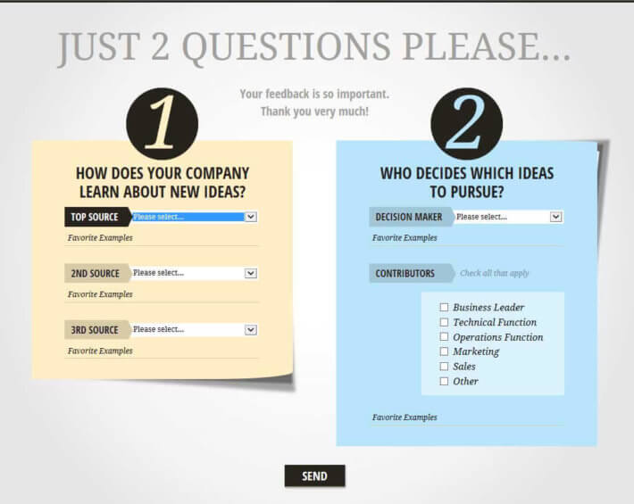 Maximize your product launch budget witih insights from this two Question Survey. 