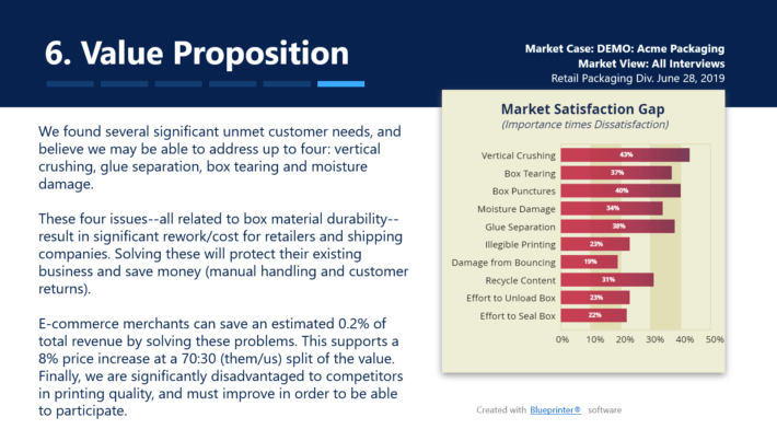 Sample of Part 6 in a B2B Business Case