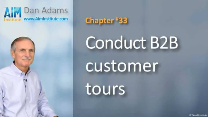 Conduct B2B Customer Tours - The AIM Institute