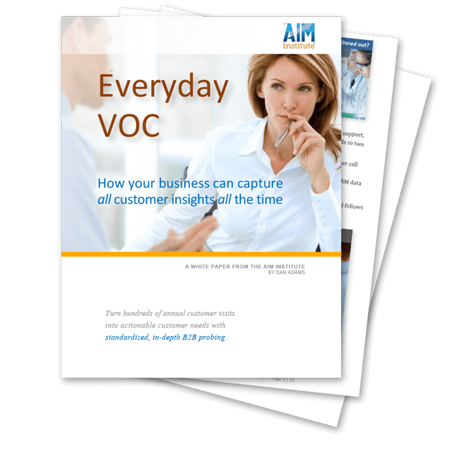 Everyday VOC... a white paper from AIM Institute