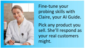 Claire the SalesPrep AI Guide