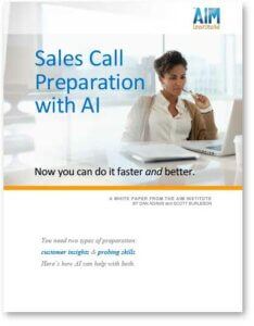 Sales Call Preparation whitepaper cover